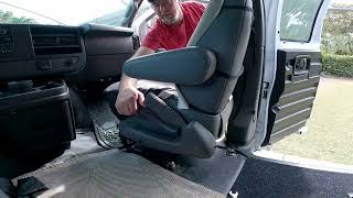 How to install a swivel seat in a van part 2 [upl. by Mathia734]