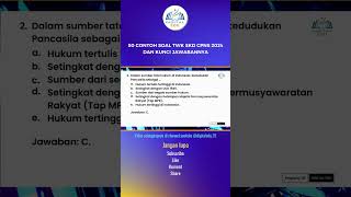 50 Contoh Soal TWK SKD CPNS 2024 dan Kunci Jawabannya [upl. by Crescint]