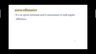 autocollimator in metrology [upl. by Ruperta]