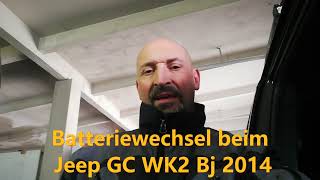 Batteriewechsel Jeep Grand Cherokee WK2 2014 und AbmessungenDaten der Originalbatterie [upl. by Einahc]