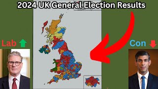 2024 UK General Election Results Timelapse In Minecraft MORE DETAILED VERSION generalelection2024 [upl. by Graniela]