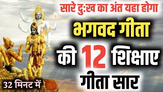 श्रीमद् भगवद गीता सार 25 मिनट में  SHRIMAD BHAGAWAD GEETA SAAR  101 TEACHINGS bhagwatgeeta [upl. by Doersten]