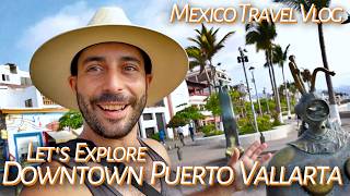 A Day Exploring Downtown Puerto Vallarta 🌊 Malecon Markets Museums amp Crocodiles 🌴 Mexico Travel [upl. by Dwane]