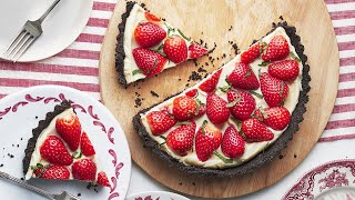 Nigellas Double Chocolate and Strawberry Tart  Ocado [upl. by Pfosi672]