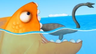 GIANT GOLDFISH EATS THE LOCH NESS MONSTER  Tasty Blue Bonus Levels  Pungence [upl. by Domini]