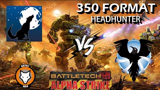 BATTLETECH Alpha Strike 350 Format  HEADHUNTER  MAY 9 2024 [upl. by Eluj674]