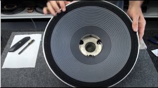 JBL Speaker Repair and Rebuild How to recone a JBL 2226 woofer [upl. by Blanchette661]