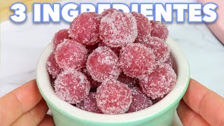 GOMITAS DE FRUTA SIN GELATINA  Postre con 3 Ingredientes [upl. by Donnie971]