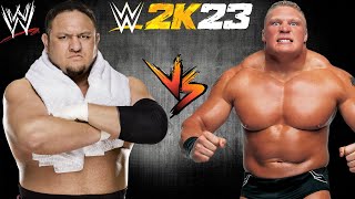 Samoa Joe vs Brock Lesnar [upl. by Evans]