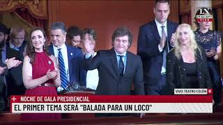 Llegó Milei a la gala del Teatro Colón [upl. by Tab]