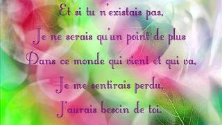 Joe Dassin  Et si tu nexistais pas  Paroles Lyrics [upl. by Keyek]