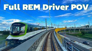 BrossardMontreal Train Operator POV Montreal REM [upl. by Ailehpo]