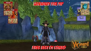 Wizard101 Legendary Fire PVP Fires best OT Combo [upl. by Us]