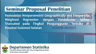 Nonparametric Geographically and Temporally Weighted Regression dengan Pendekatan Spline Truncated [upl. by Fira]