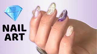 UN NAIL ART DE FOU  PIERRES PRÉCIEUSES 💎 [upl. by Rj805]