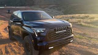 New Sequoia on 37’s and TRD Pro and OldToyota Sequoia Shakedown trail run [upl. by Pettit]