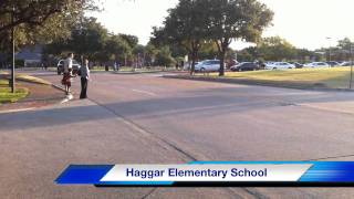 Students arrive for the first day of school at Haggar Elementary School in Plano ISD [upl. by Aia847]