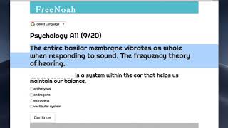 Psychology A11 820 Frequency theory of hearing [upl. by Yerbua]