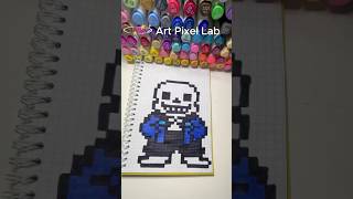 Sans From UnderTale Pixel Art pixelartideas artpixellab pixelart sansundertale undertale [upl. by Rennold]