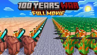 Minecraft but its 100 Years Villager War FULL MOVIE [upl. by Belamy737]