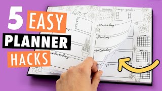 5 DIY PLANNER IDEAS  How to Organize Decorate amp Customize Your Planner [upl. by Giustino]