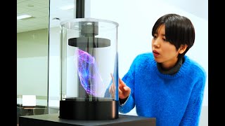 brightvox 3D （Volumetric Display）デモンストレーション＠乃村工藝社 本社 [upl. by Rialb585]