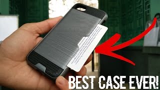 iPhone 7 TPU Case with Card Holder BEST CASE EVER [upl. by Etteiluj169]