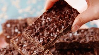 Chocolate Crunch Bars  Delish [upl. by Devol]