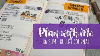 Bullet Journal Plan with me  Stalogy B6 Slim  Weekly review and Set up [upl. by Roche796]