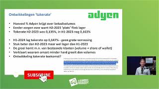 Aandelen Adyen flink hoger door cijfers [upl. by Macrae]