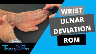 Goniometry  Wrist Ulnar Deviation Range of Motion [upl. by Srednas36]