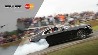 RollsRoyce Wraiths Incredible FOS Burnout [upl. by Anertac]