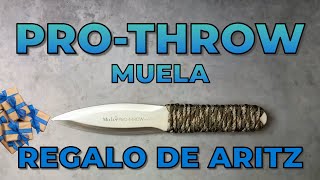 PROTHROW  Regalo de ARITZ  Hago un mango de paracord cuchillos throwingknife paracord [upl. by Ardnaed949]