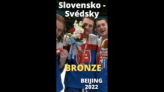 Slovakia  Sweden Beijing 2022 ICE HOCKEY Slovensko  Svédsky [upl. by Marybelle]