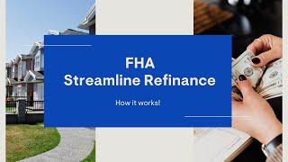 FHA Streamline Refinance  How it works [upl. by Arodnap]