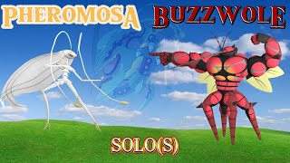 PHEROMOSA BUZZWOLE SOLO RAID S ALL CHARGED MOVES pokemongo pokemon solo pheromosa buzzwole [upl. by Brine]