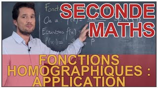 Fonctions homographiques  Application  Maths seconde  Les Bons Profs [upl. by Aiykan]