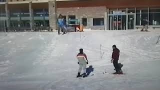 Skifahren lernen Anfänger Erwachsener Sölden Österreich 🎿 Idiotenhügel [upl. by Penni]