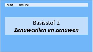 VMBO 4  Regeling  Basisstof 2 Zenuwcellen en zenuwen 8e editie [upl. by Olivann156]