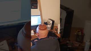 Testing plunger on bald guy [upl. by Atteynod]