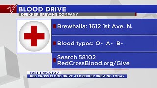 Blood drive at Drekker Brewing today [upl. by Yrelbmik]