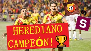 HEREDIANO 32 SAPRISSA  HEREDIANO CAMPEÓN 2021  Vuelta Gran Final  Apertura 2021 Liga Tica [upl. by Aset]