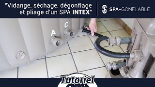 TUTO vidange pour hivernage d’un spa gonflable Intex [upl. by Ilrebmik]