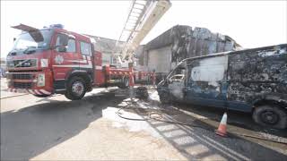 Fire at Shifnal industrial estate [upl. by Aidualk856]