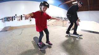 HOW TO TEACH A KID TO SKATEBOARD [upl. by Mckinney]