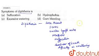 Symptoms of diphtheria is [upl. by Atteuqahc273]