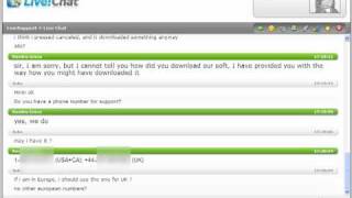 Rogue AntiVirus Live Chat Support Part 1 [upl. by Fugate]