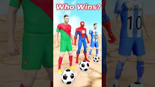 Spiderman challenge kick the ball to the target gta spiderman funny soccer football [upl. by Yawnoc]