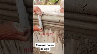 How to make cement ferma design work construction [upl. by Ellenid]