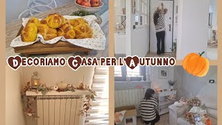 Decoriamo casa per lAutunno🍂🍁prepariamo i Panini alla Zucca 🎃 [upl. by Layol]